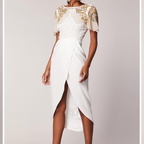 white embellished dress